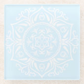 Arktis Mandala Glasuntersetzer (Vorderseite)