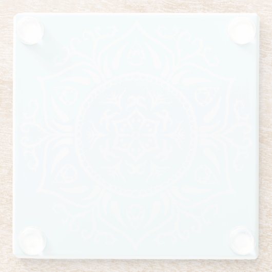 Arktis Mandala Glasuntersetzer (Rückseite)