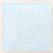 Arktis Mandala Glasuntersetzer (Vorderseite)