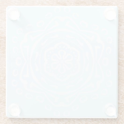 Arktis Mandala Glasuntersetzer (Rückseite)