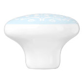 Arktis Mandala Keramikknauf (Seitenansicht)