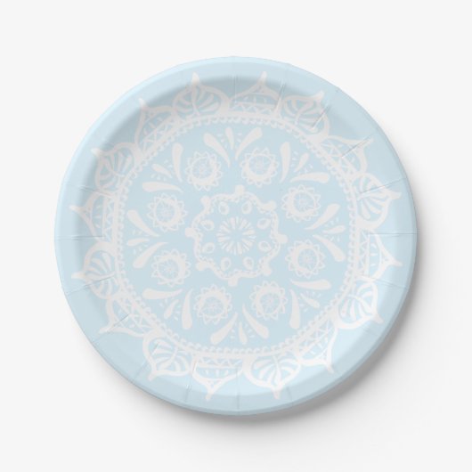 Arktis Mandala Pappteller (Vorderseite)