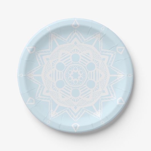 Arktis Mandala Pappteller (Vorderseite)