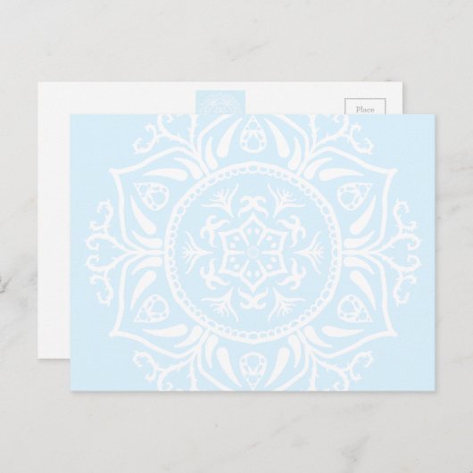 Arktis Mandala Postkarte (Vorne/Hinten)
