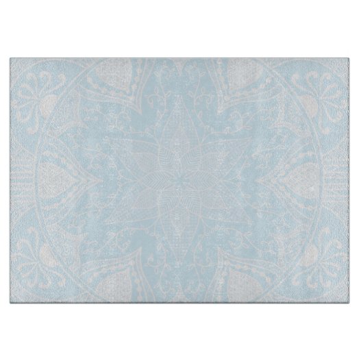 Arktis Mandala Schneidebrett (Vorderseite)