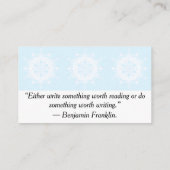 Arktis Mandala Visitenkarte (Rückseite)