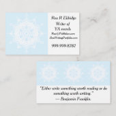 Arktis Mandala Visitenkarte (Vorne/Hinten)