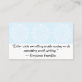 Arktis Mandala Visitenkarte (Rückseite)