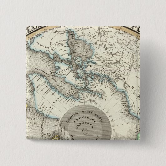 Arktis, Nordhalbkugel Button (Vorderseite)