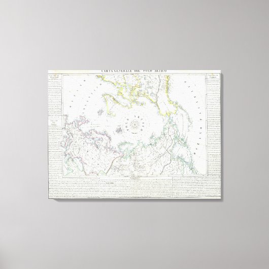 Arktis, Nordhalbkugel Leinwanddruck (Vorderseite)