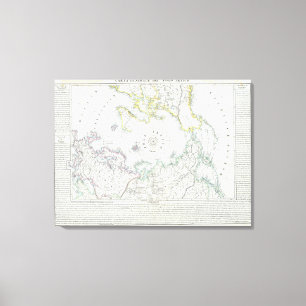 Arktis, Nordhalbkugel Leinwanddruck