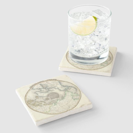 Arktis, Nordhalbkugel Steinuntersetzer (Seitenansicht)