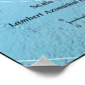 Arktis Region Karte Poster (Ecke)