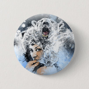 Arktis-Risse Button