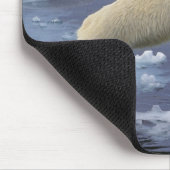 Arktis, Svalbard, Eisbär reckend Mousepad (Ecke)