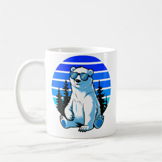 Arktis-Tier Eisbär Liebhaber Coole Sonnenbrille Po Kaffeetasse
