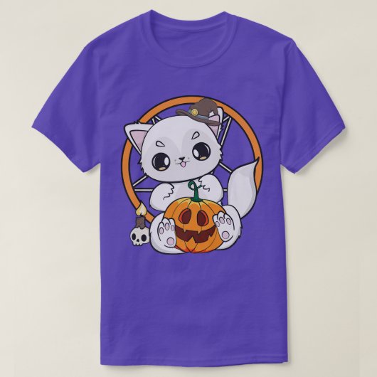 Arktis und Niedlicher Pumpkin für Kawaii Halloween T-Shirt (Design vorne)