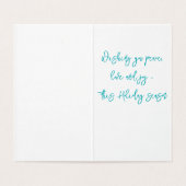 Arktisch blau gefroren frostig silber funkeln imme (Innenseite Aufgefaltet)