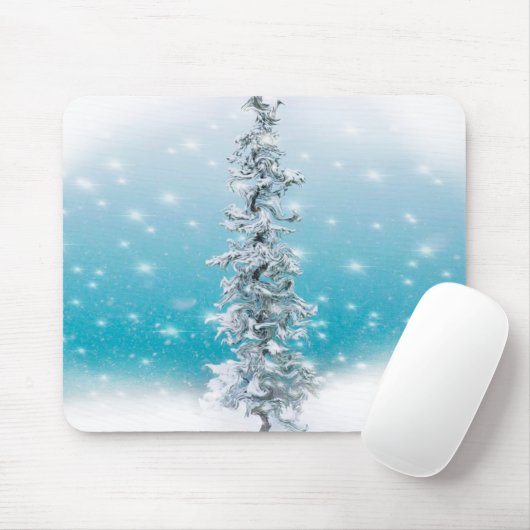 Arktisch blau gefroren frostig silber funkeln imme mousepad (Mit Mouse)