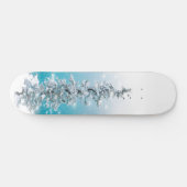Arktisch blau gefroren frostig silber funkeln imme skateboard (Horizontal)