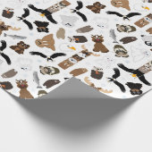 Arktische Alaska-Tiere 1 Geschenkpapier (Ecke)