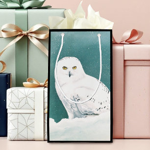 Arktische Aquamarine Schneeauwl Kleine Geschenktüte