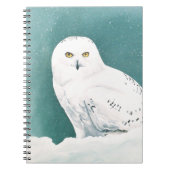 Arktische Aquamarine Schneeauwl Notizblock (Vorderseite)