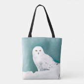 Arktische Aquamarine Schneeauwl Tasche (Rückseite)