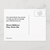 Arktische Camouflage Ankündigungspostkarte (Rückseite)