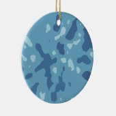 Arktische Camouflage Keramik Ornament (Rechts)