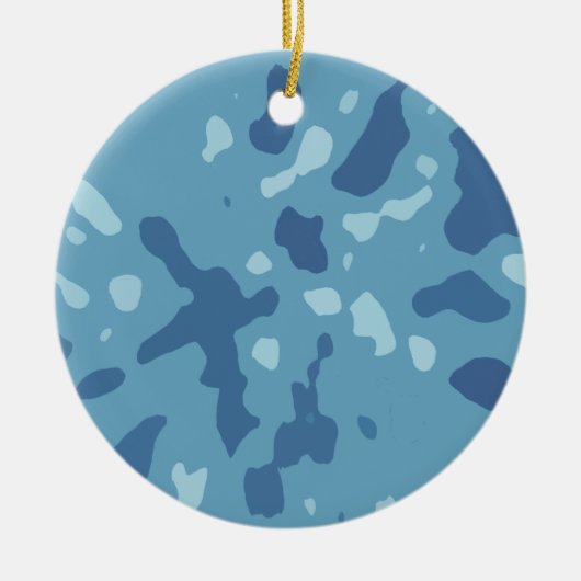 Arktische Camouflage Keramik Ornament (Vorne)