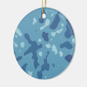 Arktische Camouflage Keramik Ornament (Links)