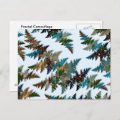 Arktische Camouflage Postkarte (Vorne/Hinten)