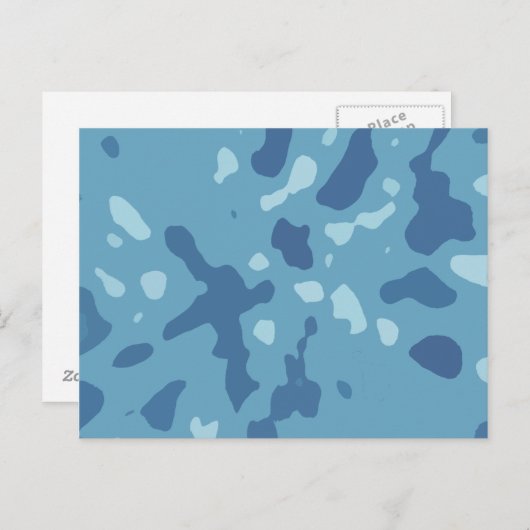 Arktische Camouflage Postkarte (Vorne/Hinten)