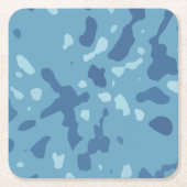 Arktische Camouflage Rechteckiger Pappuntersetzer (Vorderseite)
