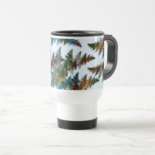 Arktische Camouflage Reisebecher (VorderseiteRechts)