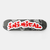 Arktische Camouflage Skateboard (Horizontal)