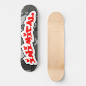 Arktische Camouflage Skateboard (Vorderseite)