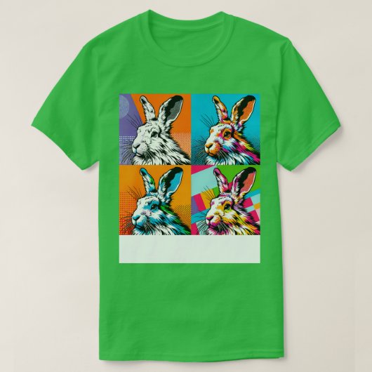 Arktische Coole Kunst - Hasen 1 T-Shirt (Design vorne)