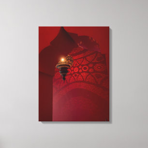 Arktische Eingangshalle und Leuchtlampe Leinwanddruck