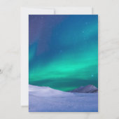 Arktische Eis-Aurora-Polarlichter, die Einladung (Rückseite)