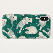 Arktische Eisbären grün Case-Mate iPhone Hülle (Rückseite (Horizontal))