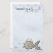 Arktische Fische • Briefpapier (Vorne/Hinten)