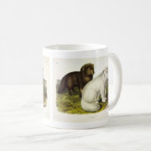 Arktische Focken (Weißfuchs, Polarfox, Schneefräse Kaffeetasse (VorderseiteRechts)