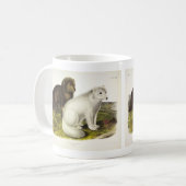 Arktische Focken (Weißfuchs, Polarfox, Schneefräse Kaffeetasse (Vorderseite Links)