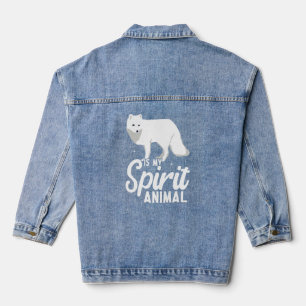 Arktische Fox Artic Animes Niedlich Artic Fox Paja Jeansjacke