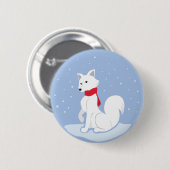 Arktische Fox Button (Vorne & Hinten)