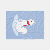 Arktische Fox Fleecedecke (Vorderseite (Horizontal))