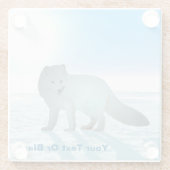 Arktische Fox Glasuntersetzer (Rückseite)