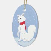 Arktische Fox Keramikornament (Links)